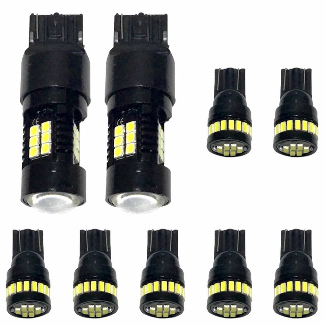 ホンダ ステップワゴン スパーダ RP3 RP4 RP5 爆光 室内灯 バックランプ ルームランプ 読書灯 T10 LED ウェッジ球 ホワイト 9個セット