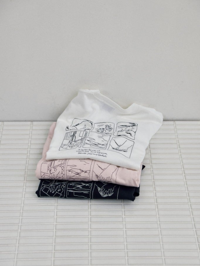 【NOKCHA × Lee Izumida】embroidery over tee/3colors(unisex)
