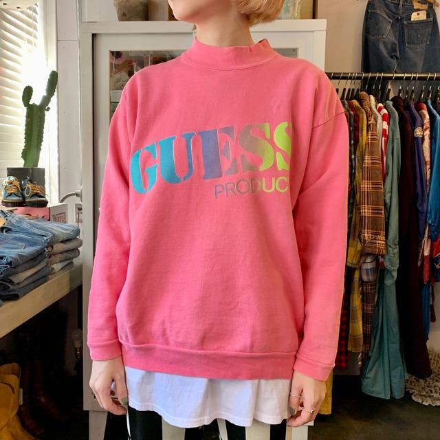 90's GUESS PRINT SWEAT SHIRTS made in U.S.A. ゲス スウェットシャツ
