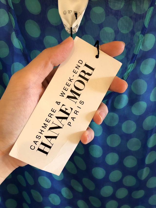 ∼1990's FRANCE HANAE MORI PARIS 100%silk no sleeve