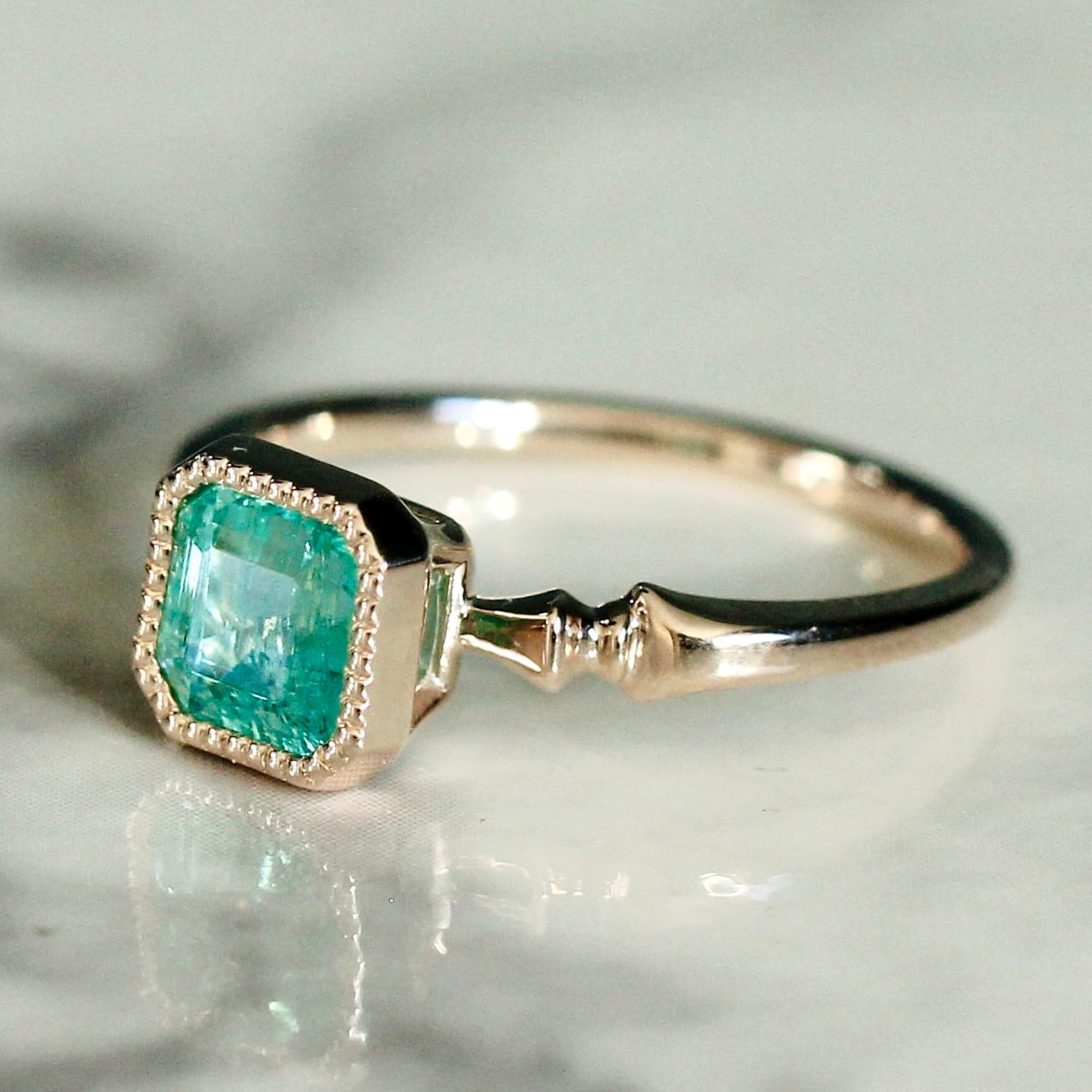 Emerald ring / K10 | CURA JEWELRY