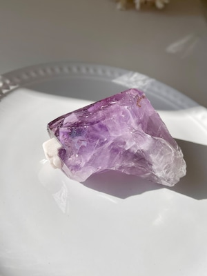 カルサイトオンアメシスト/ square calcite on amethyst