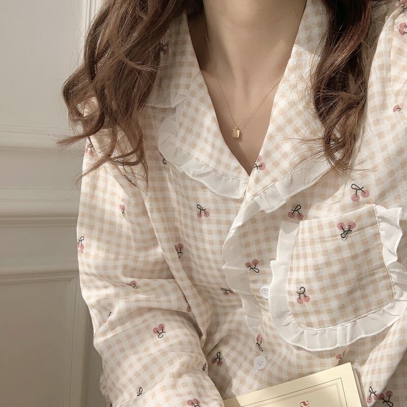 オータム格子柄プリント柄スプリング ロング 春物 秋物 萌量不足34027042253