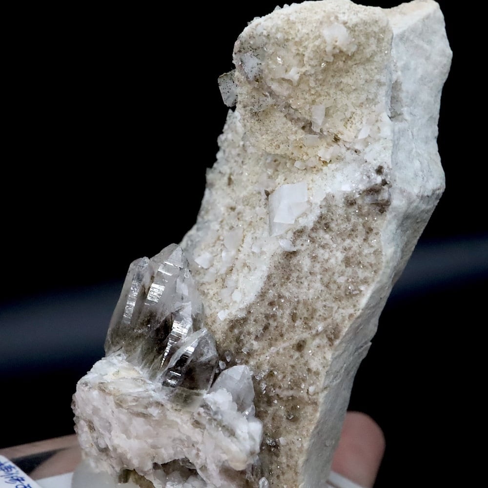 カリフォルニア産 クォーツ & 氷長石 台付き 水晶 109.2g QZ260 鉱物