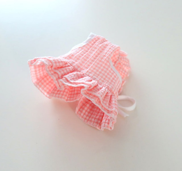 【予約】［minorio select］Macaron one piece＆bonnetset  (3color)