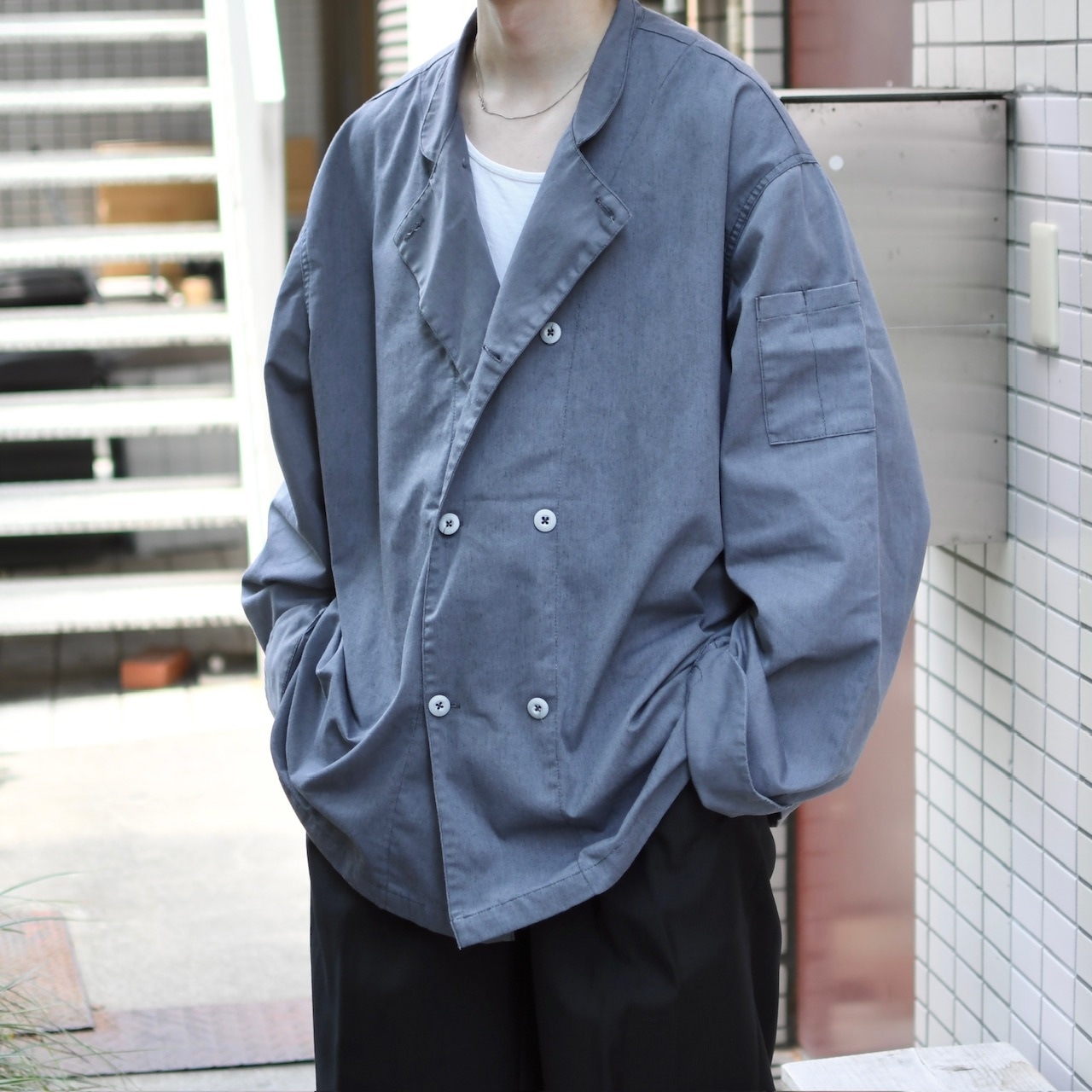 usarmy food handler smock jacket over dye