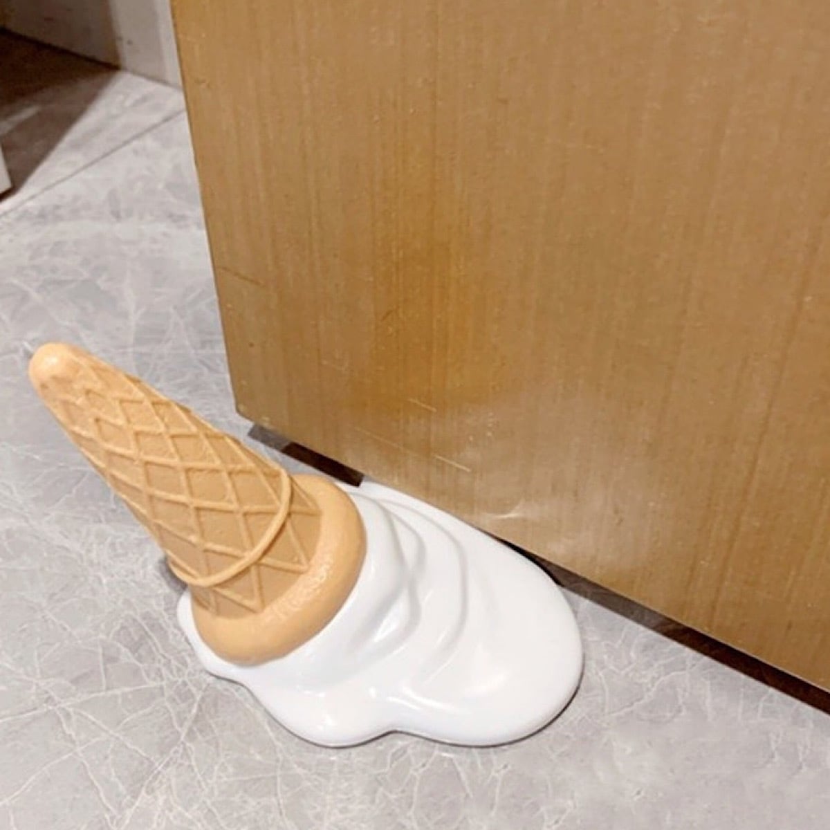 挟まったアイス アイスクリーム 型 ドアストッパー シリコン