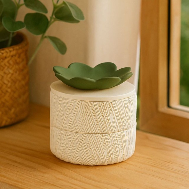 アクセサリーケース2段 フラワー