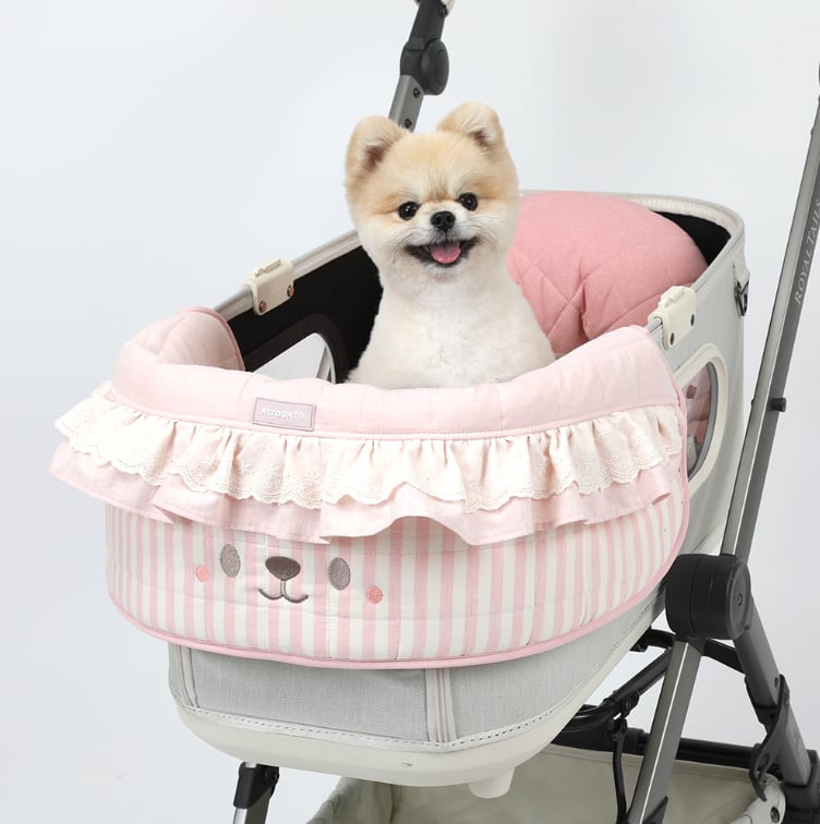 予約【ritogato】pawpaw frill pet cart guard  (pink)
