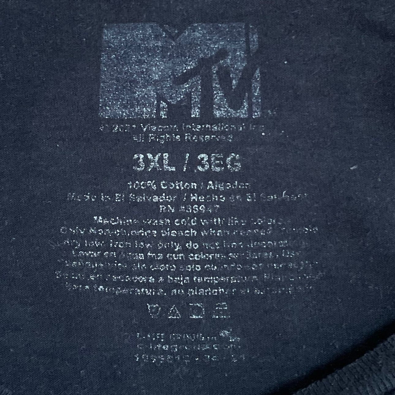 MTV】3XL ビッグシルエット ロゴ プリント オフィシャル 公式 Tシャツ MUSIC TELEVISION US古着 古着屋手ぶらがbest