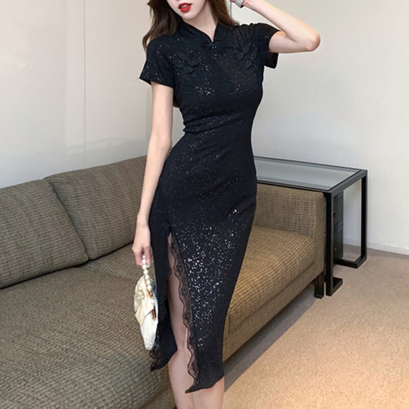 ワンピース チャイナドレス 好感度UP セクシー 美人度アップ 一目惚れ 