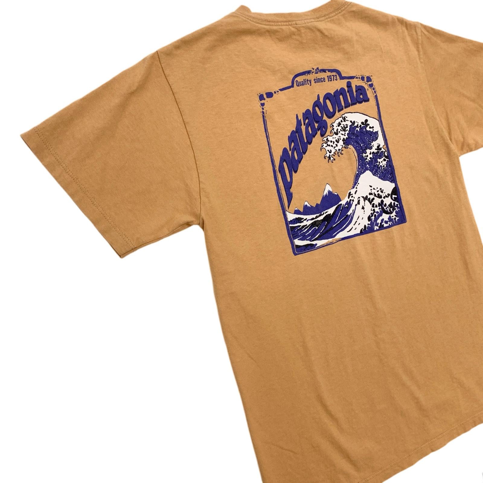 90s USA製　パタゴニア　patagonia 波柄　北斎　Tシャツ　フェード patagonia | パタゴニア 半袖Tシャツ Beneficial T's 波 北斎 USA製