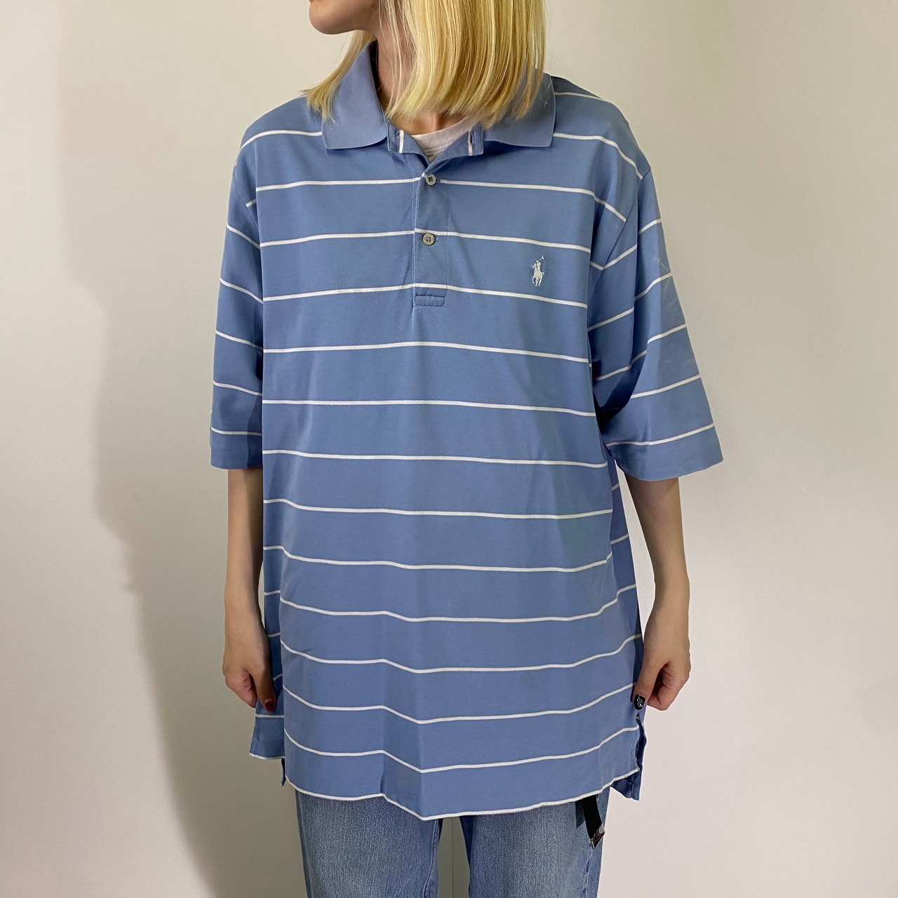 POLO GOLF Ralph Lauren ポロゴルフ ラルフローレン 鹿の子 ボーダー 