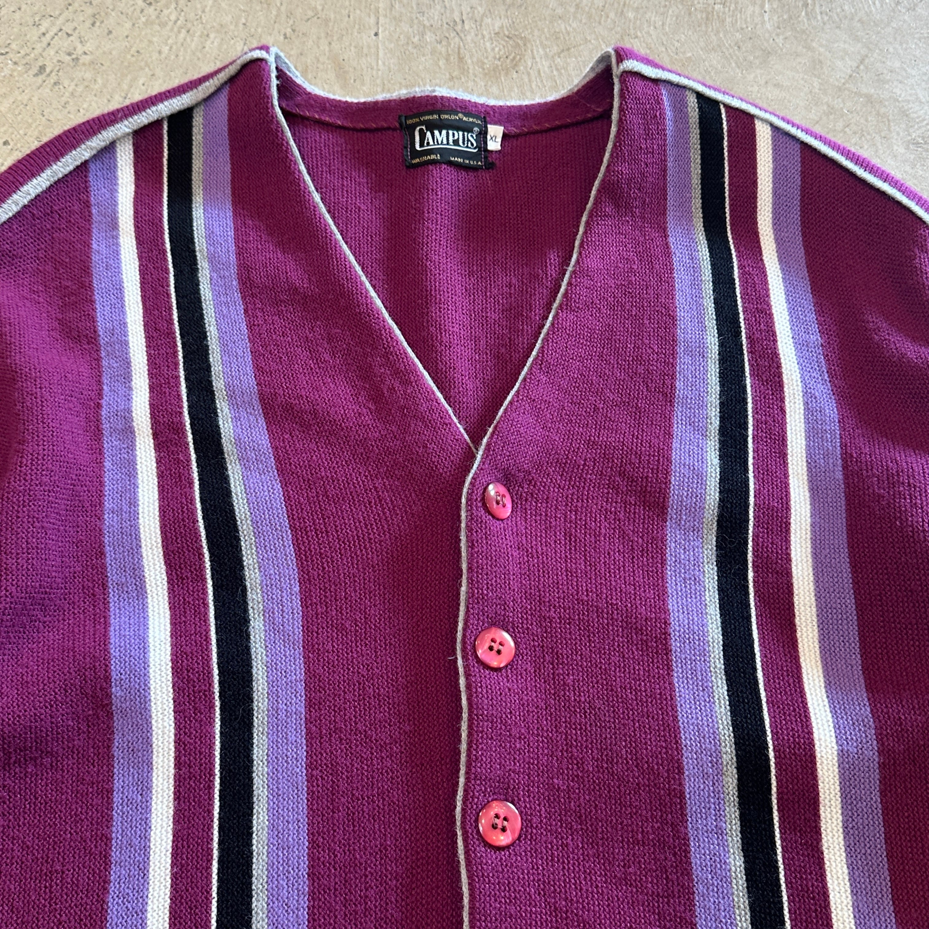 1960s CAMPUS ACRYLIC CARDIGAN | safarionline