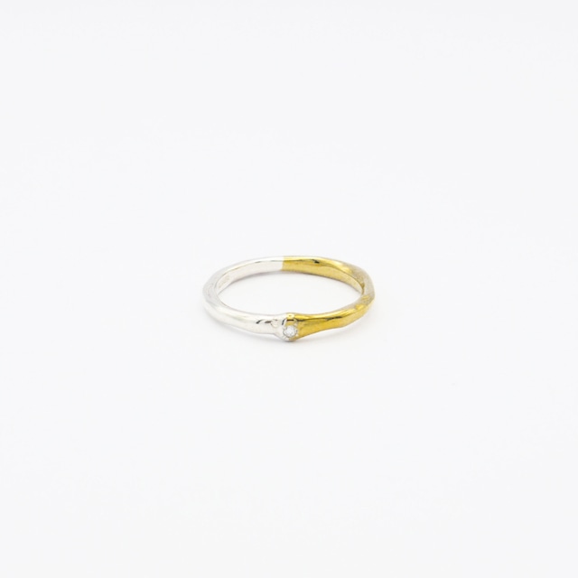VUR-65 "wave" ring - half(silver&gold)