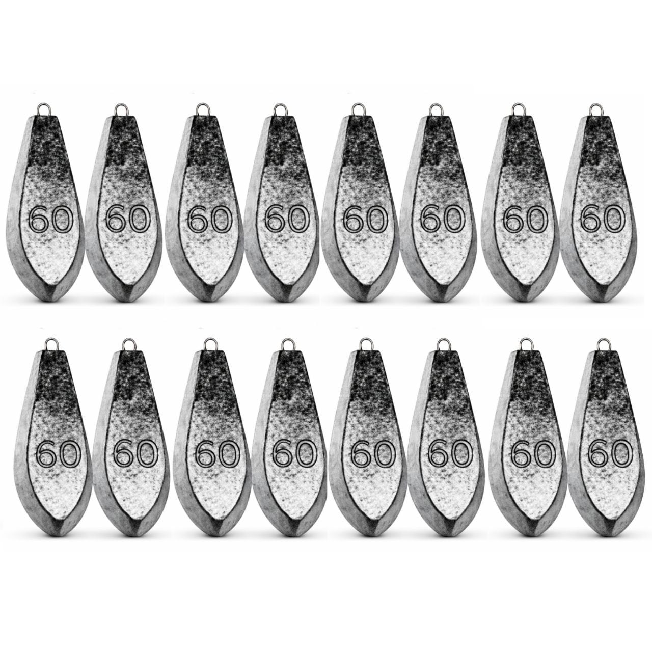 釣り用 六角オモリ 【60号 16個】 | ダイビング用ウエイト販売