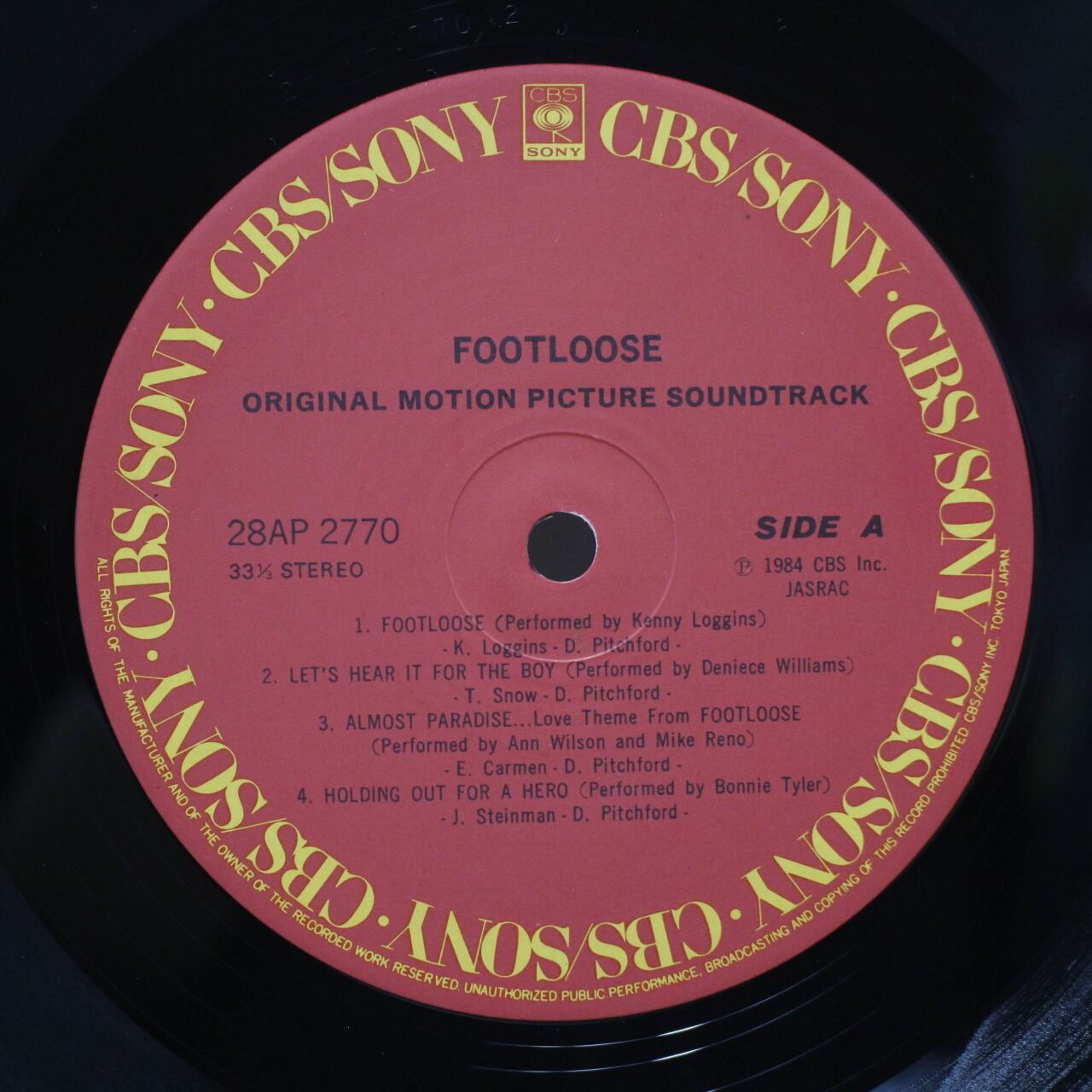 Various / Footloose - Soundtrack [28AP 2770] - 画像3