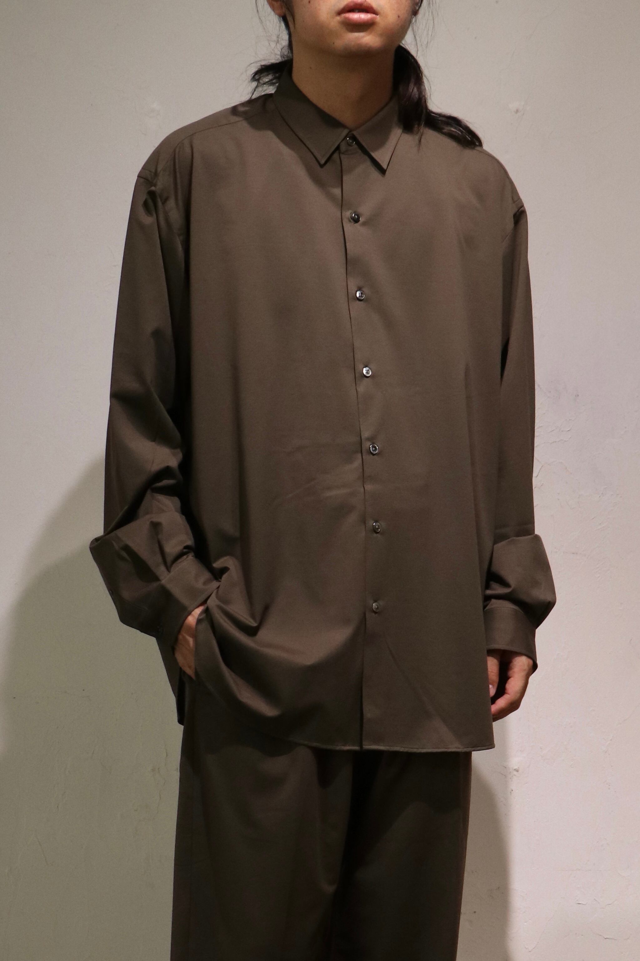 KANEMASA PHIL. 46G Atmosphere Shirt(BROWN(Half Timber Brown