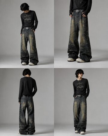 26SS】POOLDE プールデ / デニムパンツ / LIQUID DENIM PANTS | PAY ID