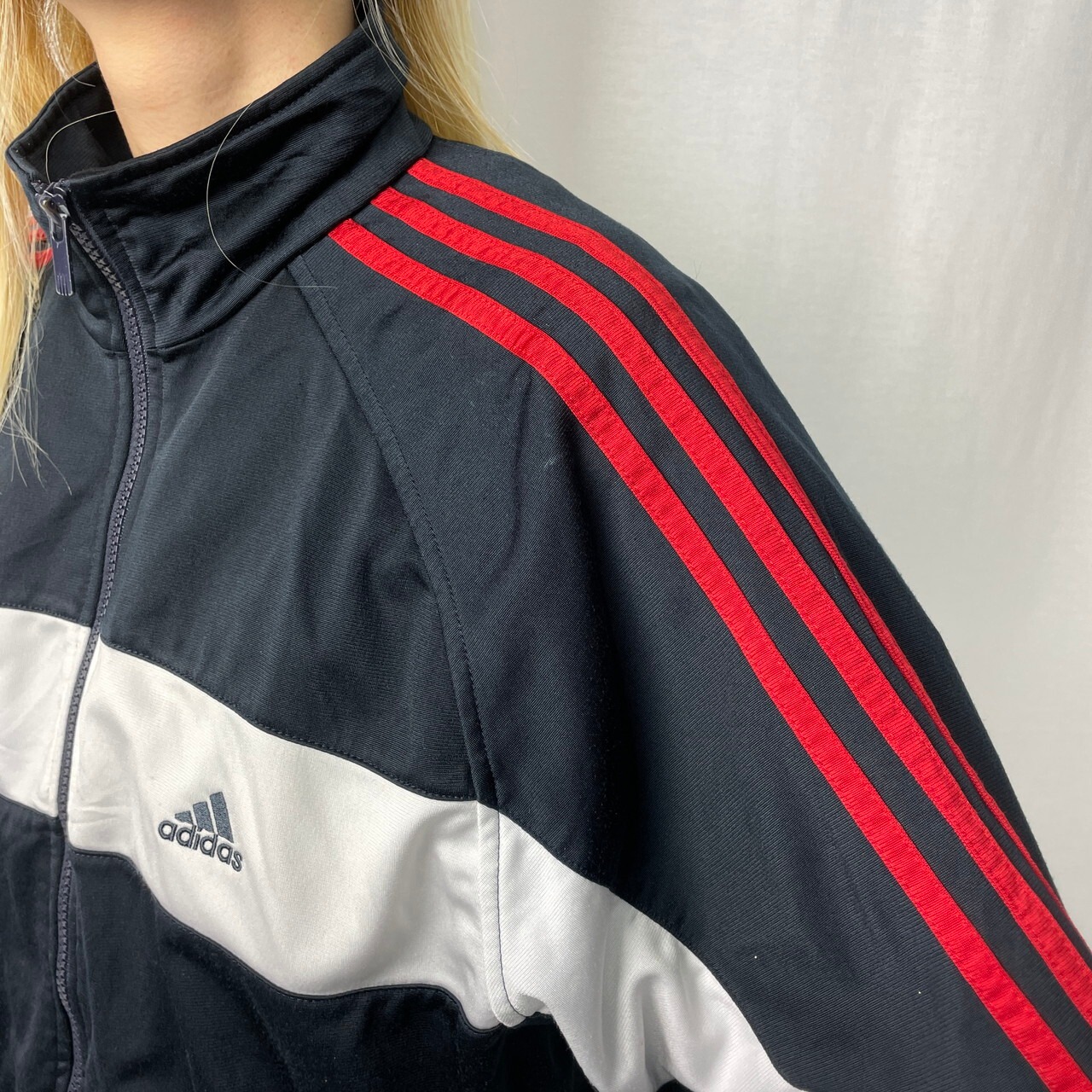 00年代 adidas アディダス パフォーマンスロゴ ジャージ トラック 