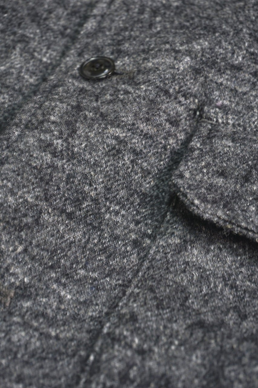 Wool Linen Tweed Shirt Jacket