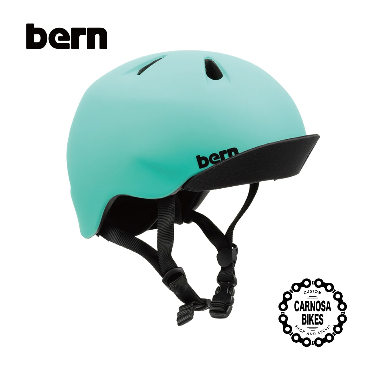 【bern】NINO [ニーノ] Matte Mint キッズ用ヘルメット | 【CARNOSA BIKES】マウンテンバイク&BMX 自転車ショップ  powered by BASE