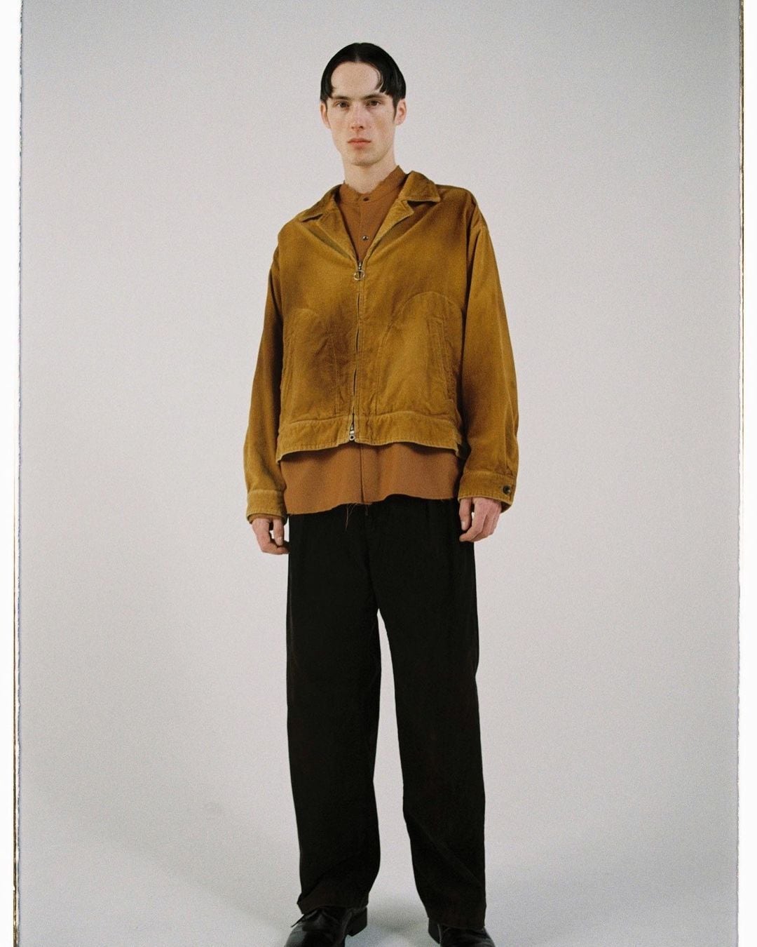 ANCELLM C/VELVET ZIPUP JACKET (BROWN) ANC-JK25 | IAAAM ONLINE STORE
