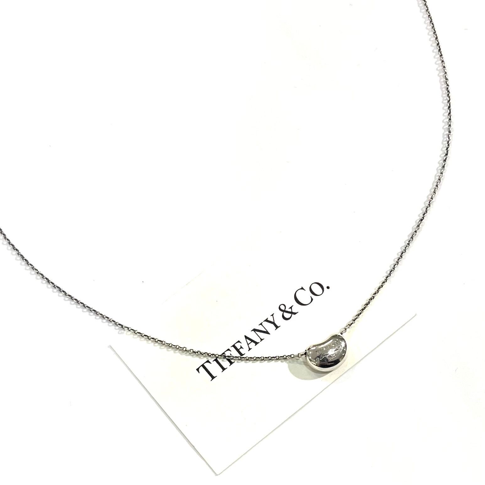 TIFFANY&CO.】2664 幸福ミニビーン ネックレス／Elsa Peretti／自然美