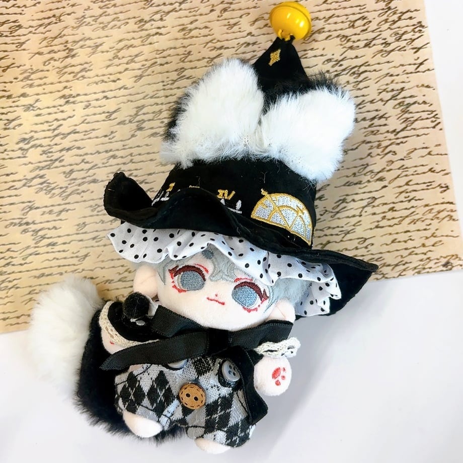 魔法使いぬい服【帽子&尻尾&サロペット&衿セット】10cm用 TGMC