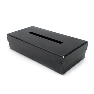 lid Box Tissue Case 黒皮鉄×黒皮鉄