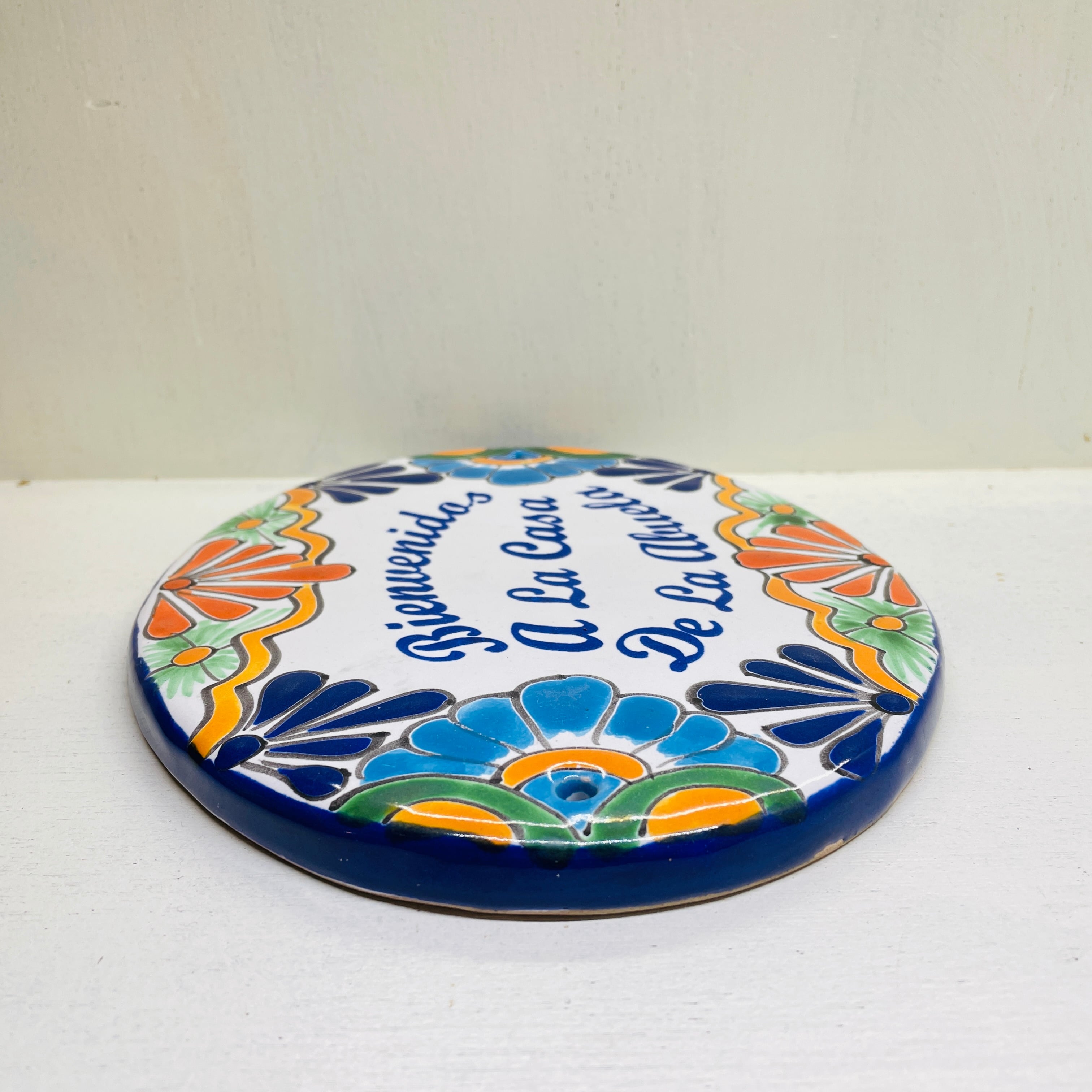 メキシコシティ 陶器の表札 看板 タラベラ 陶器製 Mexico City Ceramic