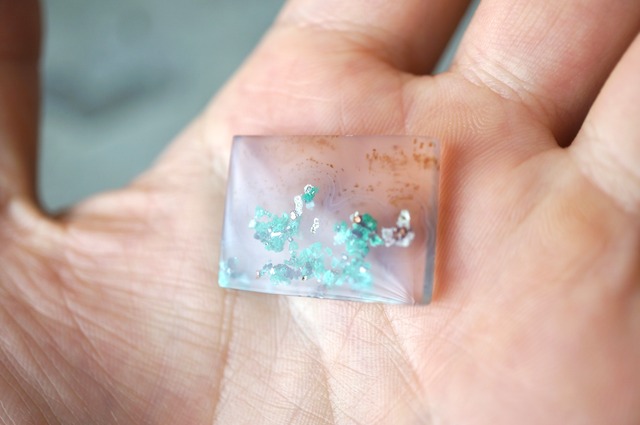 コンフェッティ・クリソコラ Chalcedony / Chrysocolla / Native Copper 2037