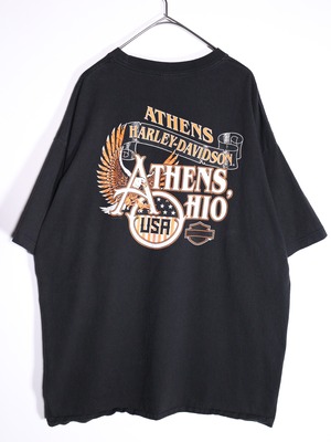 "Harley-Davidson" XXL over size front and back print tee