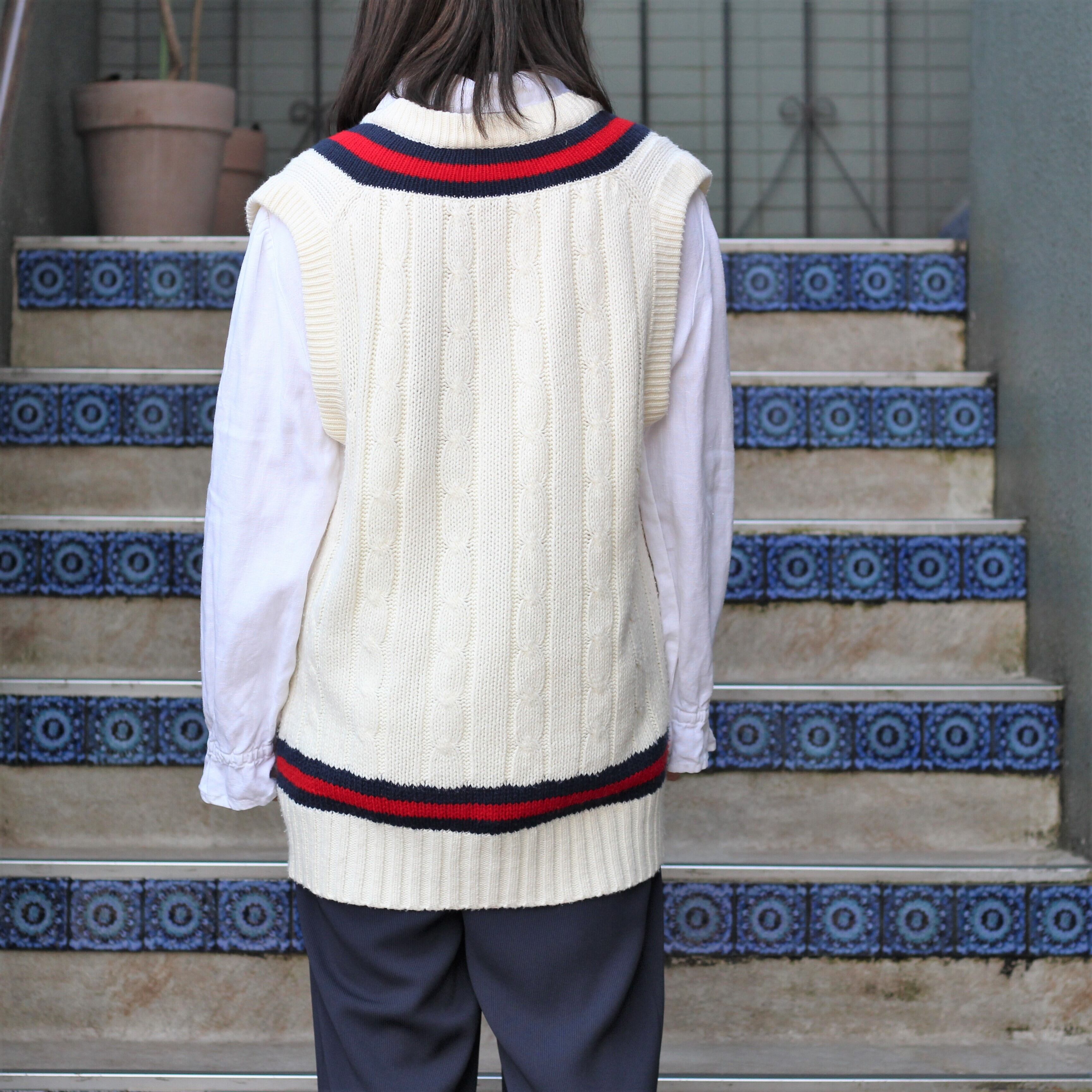 USA VINTAGE Readers TILDEN KNIT VEST/アメリカ古着チルデンニット