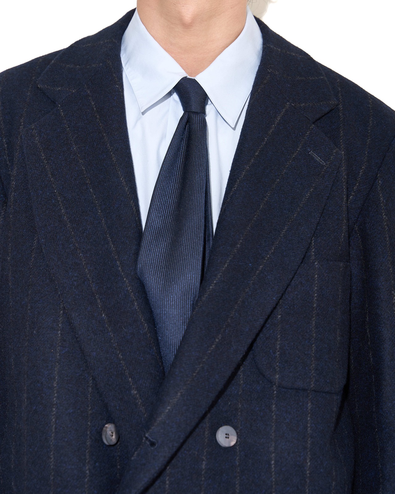 m's braque "W4B COMFORT LOOSEN JACKET〔NAVY CHALK〕"