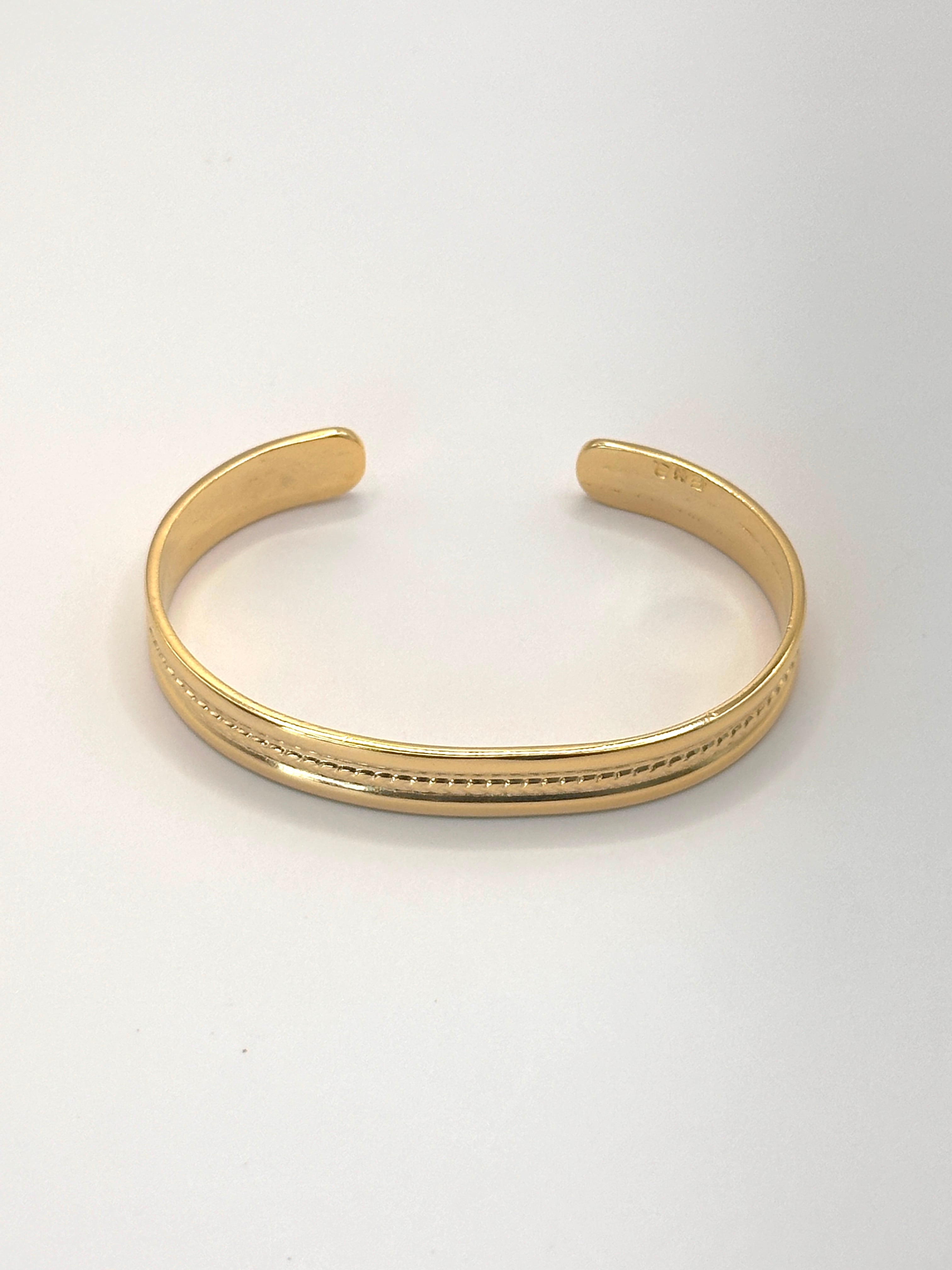 Ericka Nicolas Begay Brass Bangle Rope M