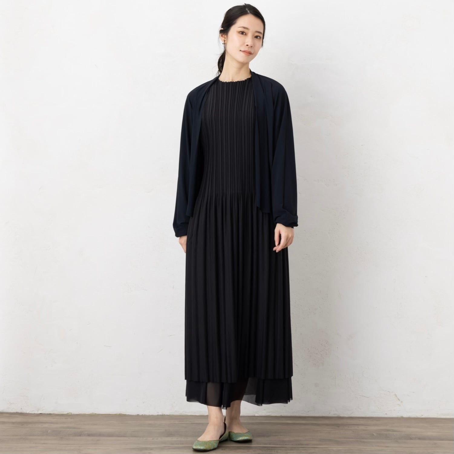 MONCOEUR　T-Prati 2　2Way Pratique Dress MONCOEUR T-Prati 2 2Way Pratique Dress 120㎝ 黒 ワンピース