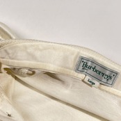 80s 90s Burberrys REGD バーバリー デザイン 半袖 ポロシャツ L/ホワイト アイボリー 系 メンズ 三陽商会 ヴィンテージ 希少
