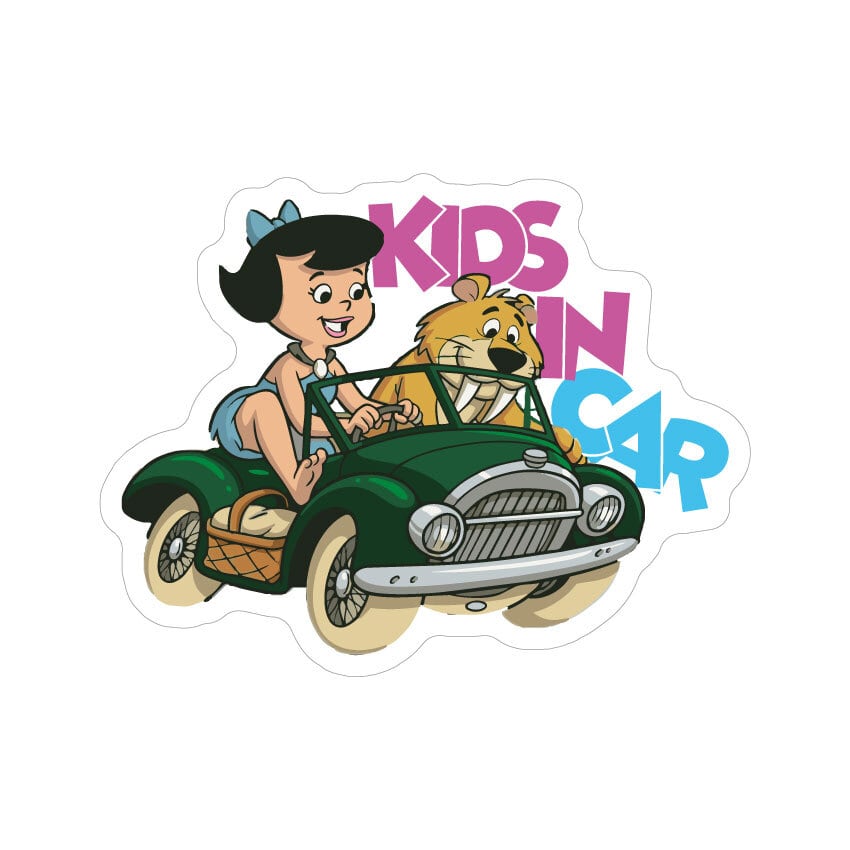 アメリカントレイン　ステッカー　シール　激レア 465 KIDS IN CAR Girl 女の子 