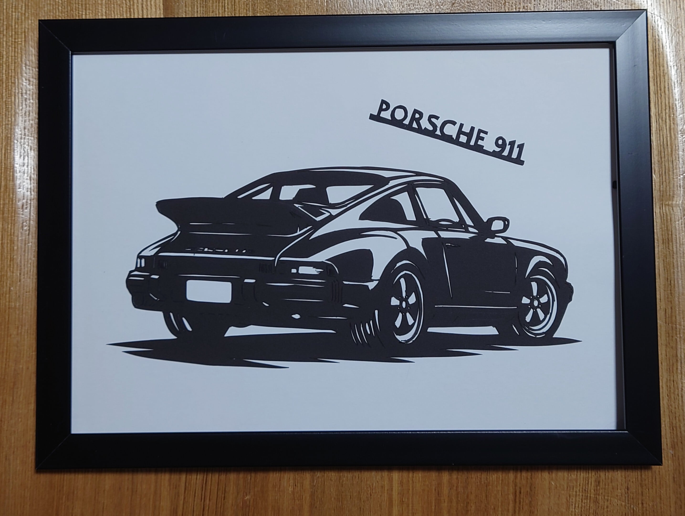 切り絵 ポルシェ 911 | Miyu工房 Paper Cutting