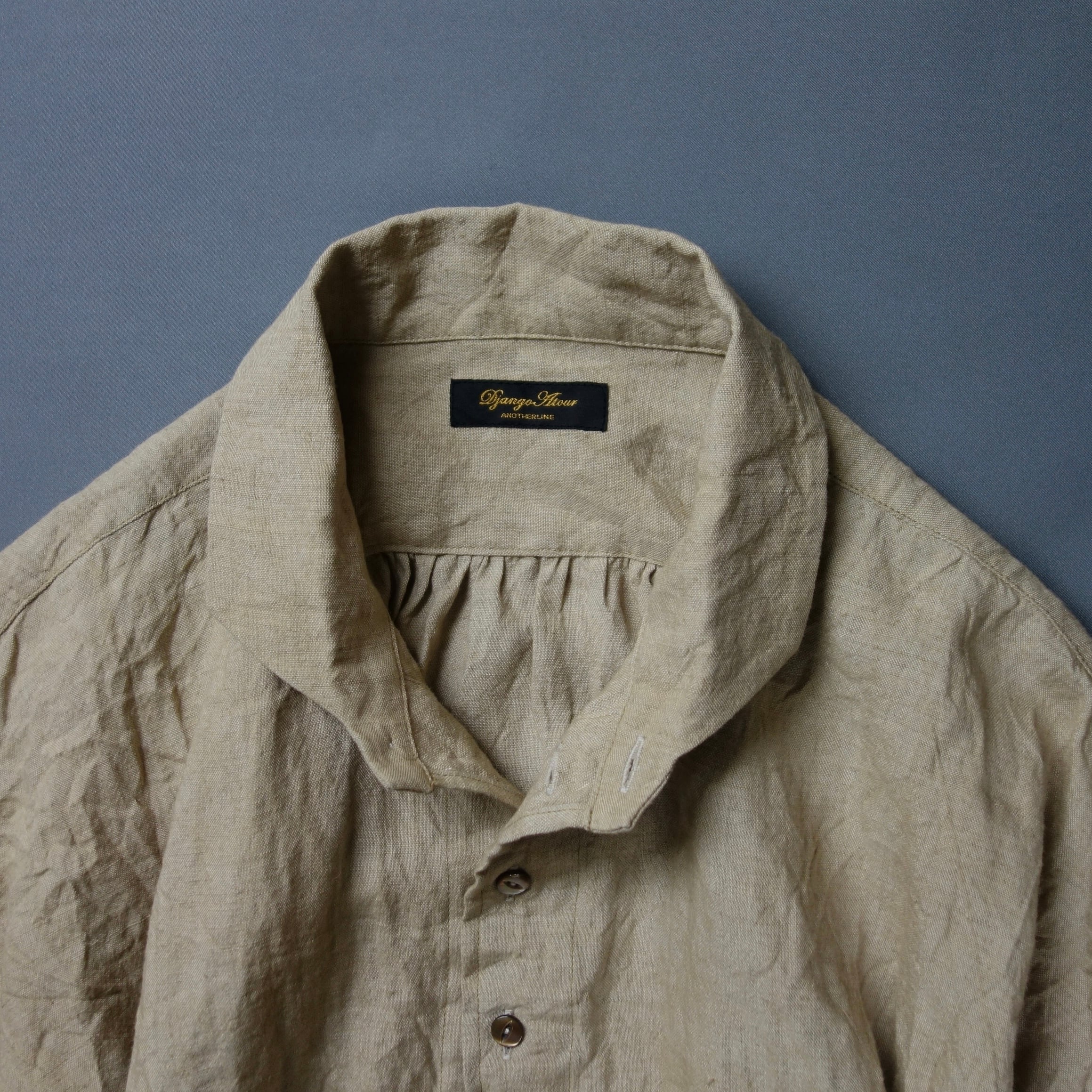 frenchvictorians linen halfsleeve 2026 / old beige | ATELIER GARDENIA