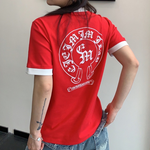 red edge logo ringer short-sleeve tee　レッドエッジロゴリンガー半袖ティー　J1887