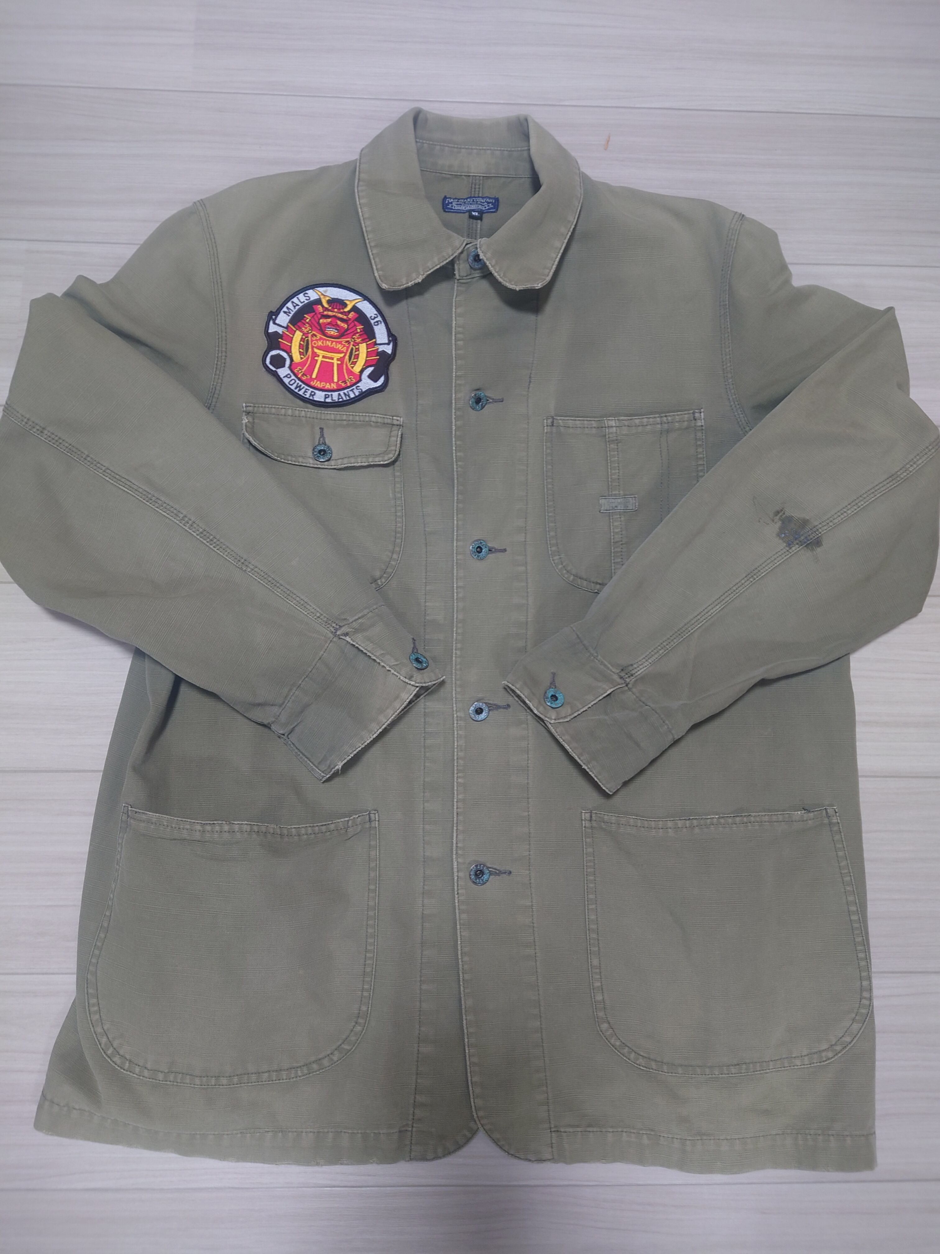40s vintage u.s.army リバーシブル スモックM-42 極美品 COLIMBO OBSERVER JACKET.Khaki-1st.CUSTOM”USS Archer-Fish