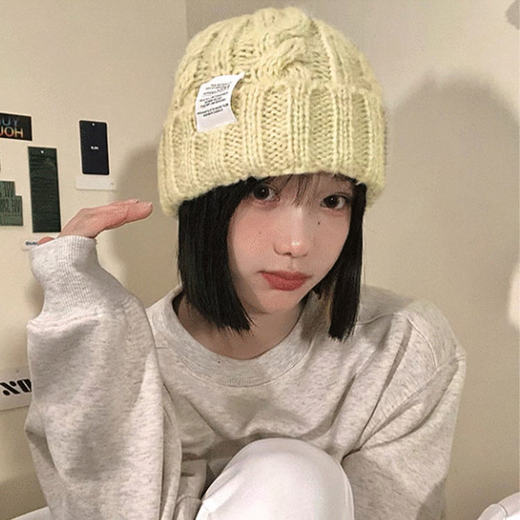 メール便】ケーブル編みニットキャップ／hat297 | DAY CLOSET