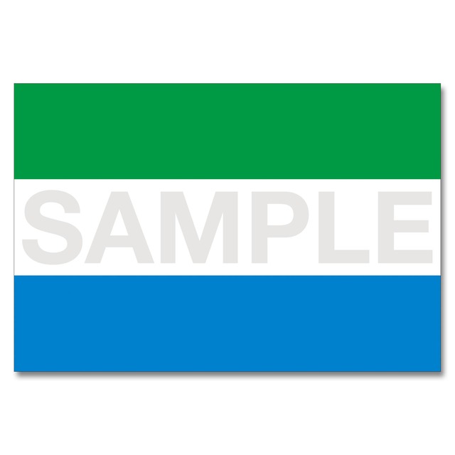 世界の国旗ポストカード ＜アフリカ＞ シエラレオネ共和国 Flags of the world POST CARD ＜Africa＞ Republic of Sierra Leone