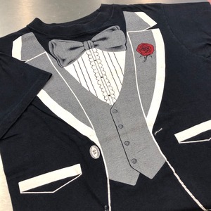 ⊕⊕1980s 騙し絵 TEE "タキシード"