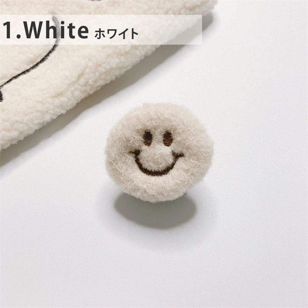 スマートフォンリング(Smiley) スマイル ホワイト - 2