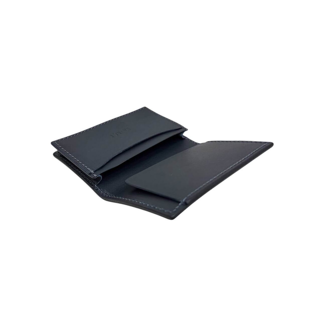 Re-ACT / Indigo Solid Card Case - 藍染レザー(ソリッド) カード