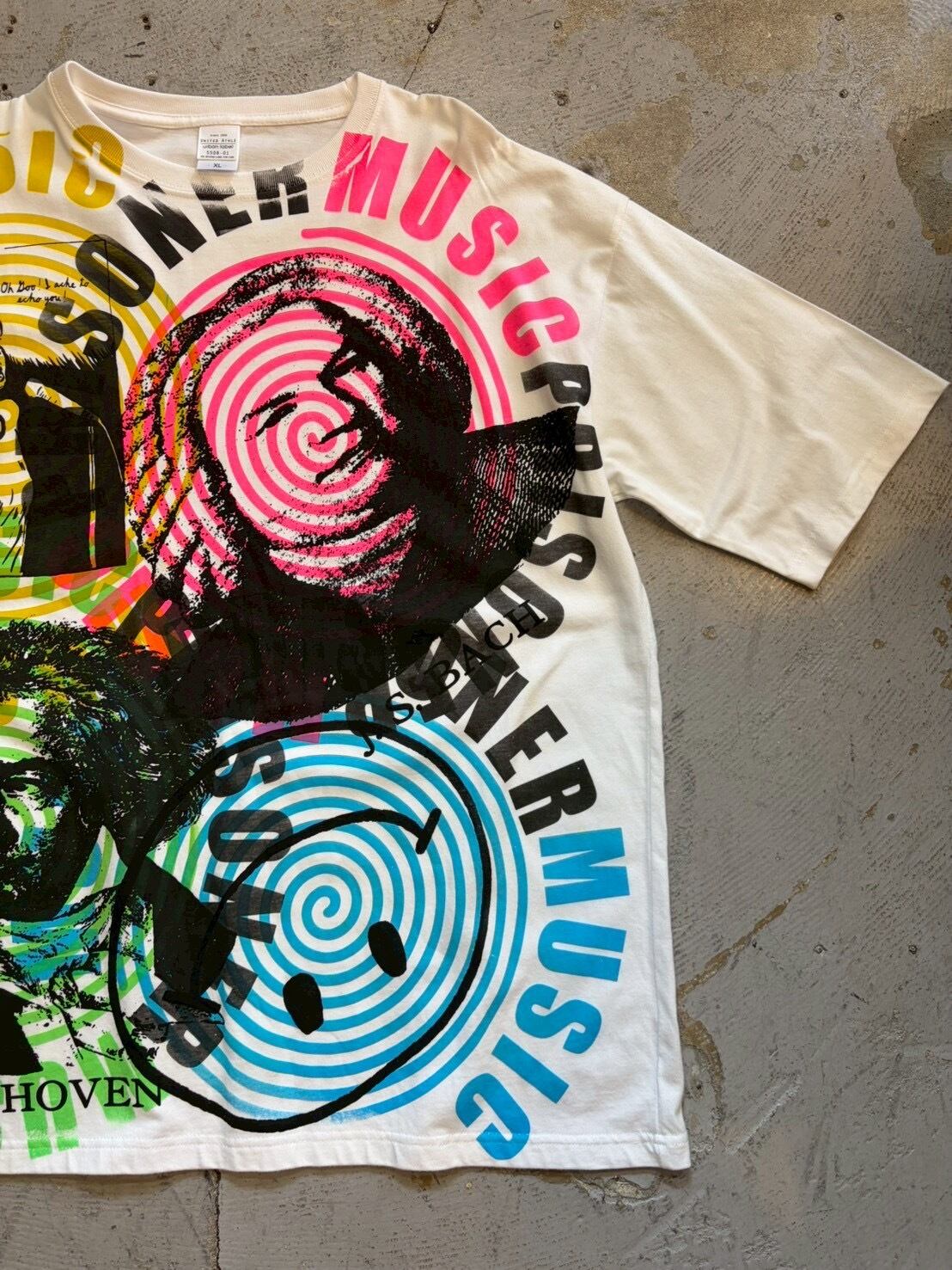 CHOOSE ME 手刷りプリントT-SHIRT | vintage clothing twoface