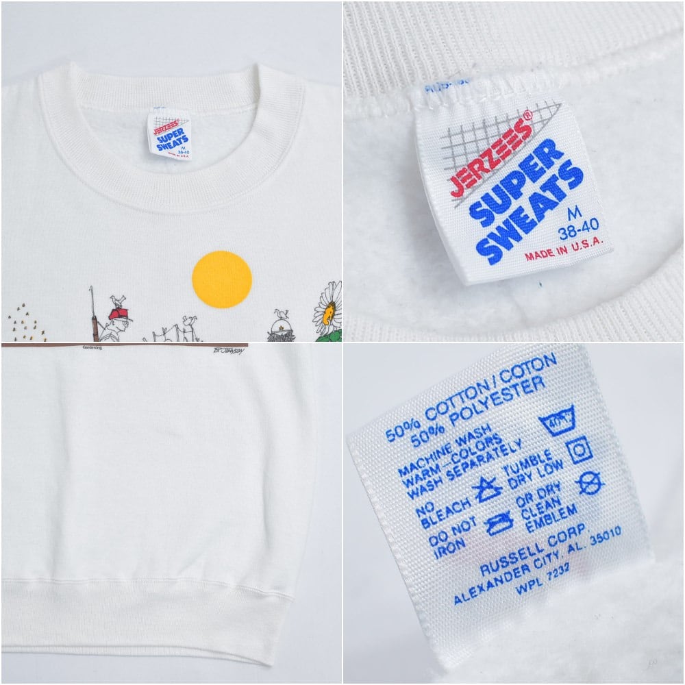 80s USA製 ジャージーズ JERZEES グラフィック アートデザイン